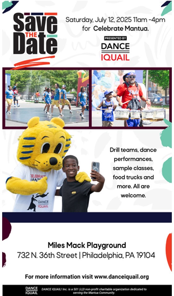 Celebrate Mantua July 12, 2025 11am - 4pm - Save The Date